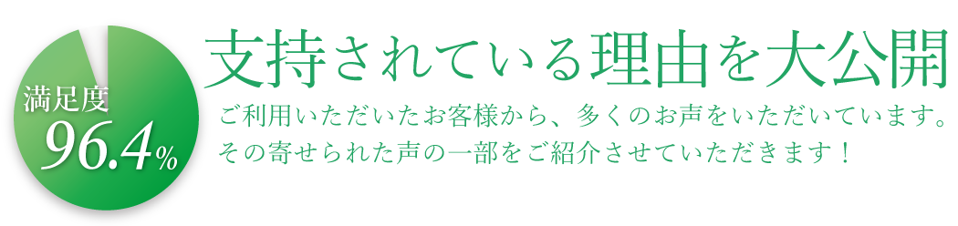 支持されている理由を大公開